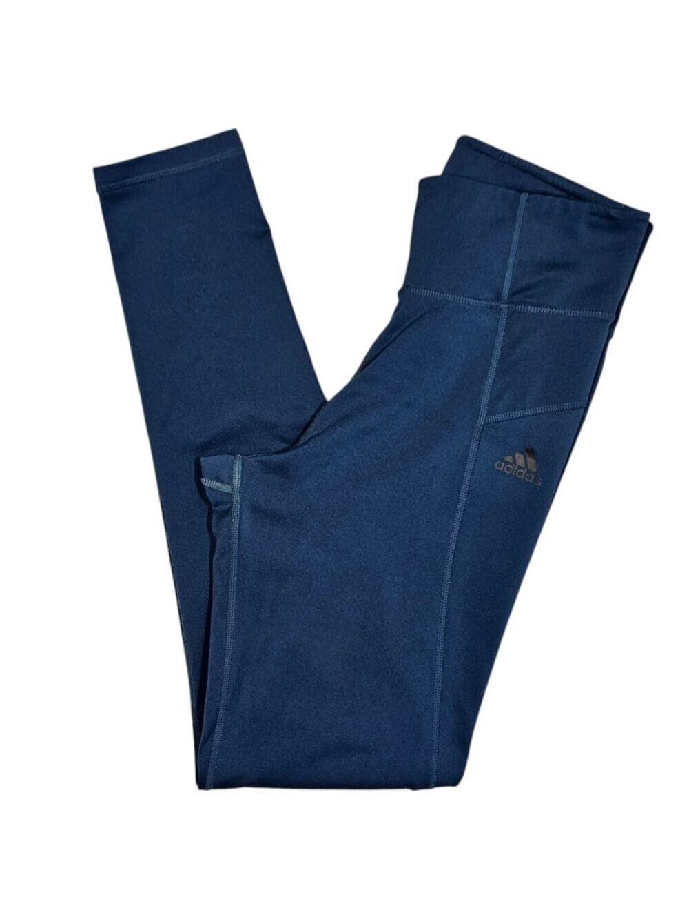 Adidas Climalite High-Rise Leggings Women’s Small Blue Stretch Athletic Pants